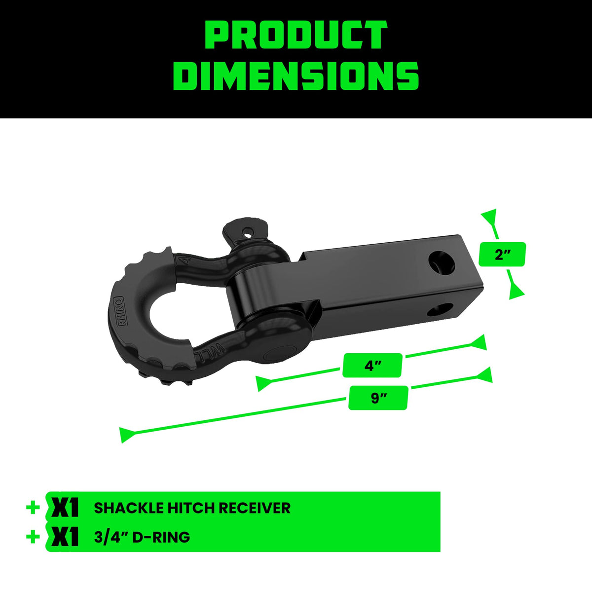 Rhino USA locking pin and latch detail demonstrating quick, secure installation
