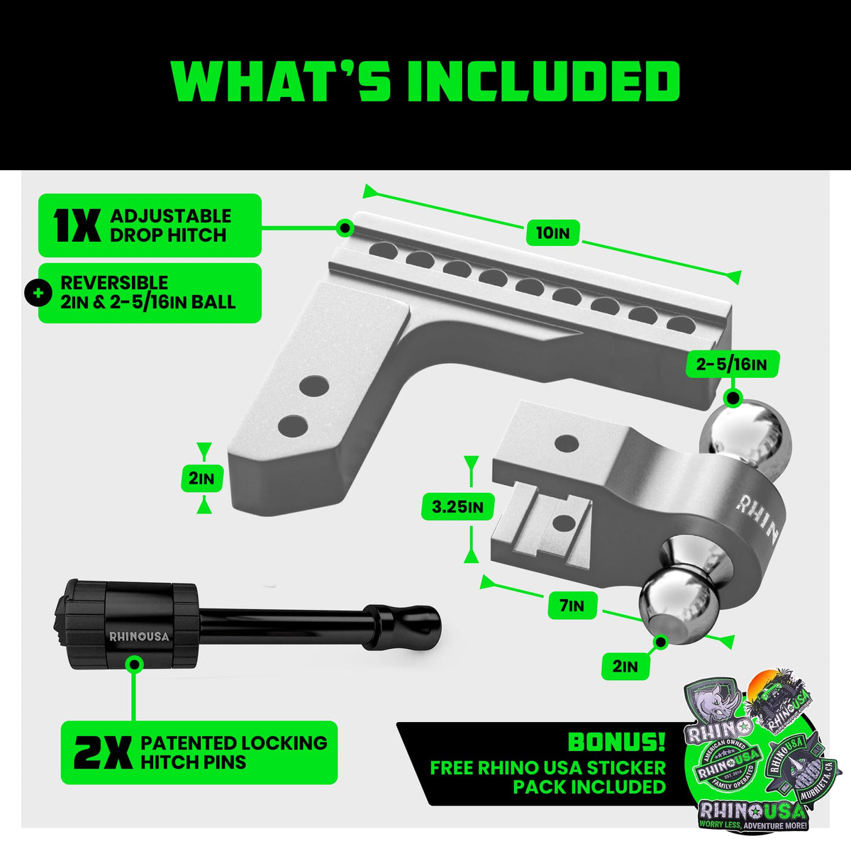 Rhino USA weld and finish detail showing durable coating and corrosion-resistant protection
