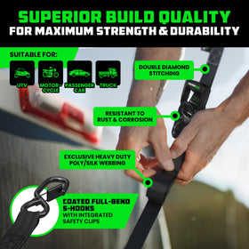 Rhino USA coated S-hook detail protecting vehicle finish and providing secure attachment