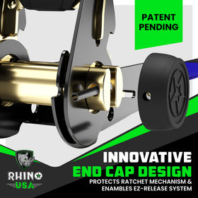 Rhino USA hook detail showing coated S hook that prevents scratches on anchor points