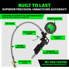 Rhino USA hose and fitting connection showing durable brass parts for long life