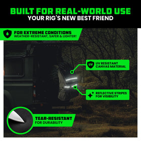 Rhino USA bag in use with camping gear keeping vehicle interior clean