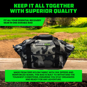 Rhino USA bag placed in truck bed illustrating stable fit and reduced shifting
