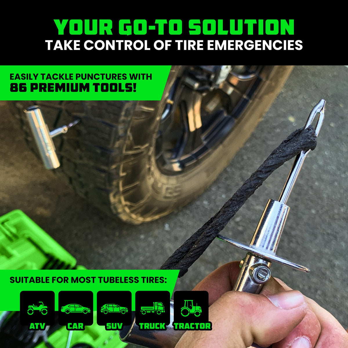 Rhino USA insertion tool with plug loaded illustrating easy, controlled installation