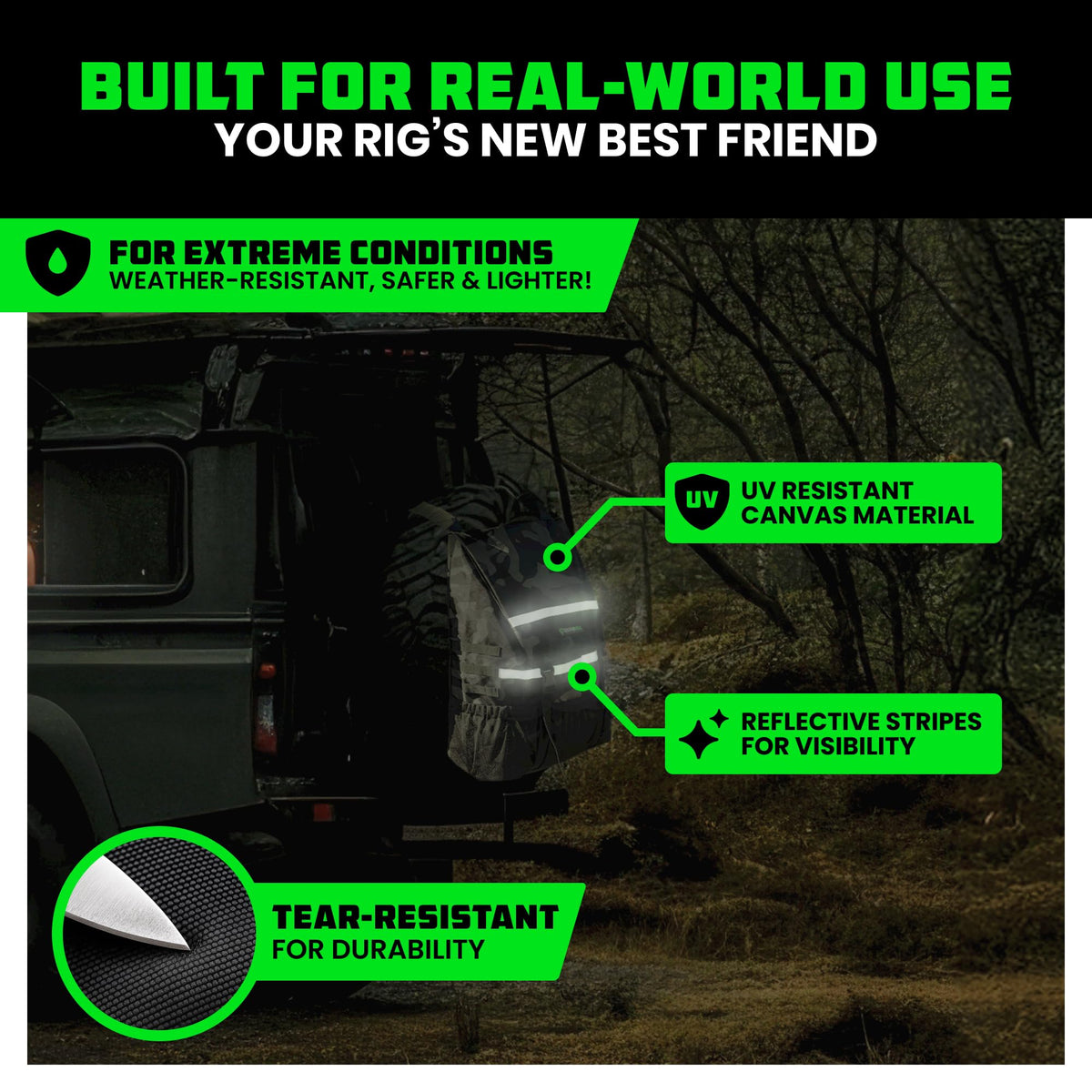 Rhino USA interior packed with camping gear highlighting large capacity and organization