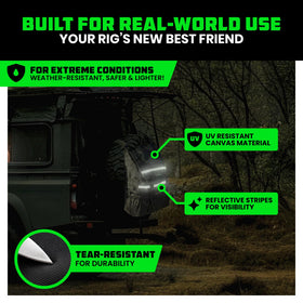 Rhino USA interior packed with camping gear highlighting large capacity and organization