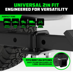 Rhino USA installed on a 2-inch receiver demonstrating improved hitch stability