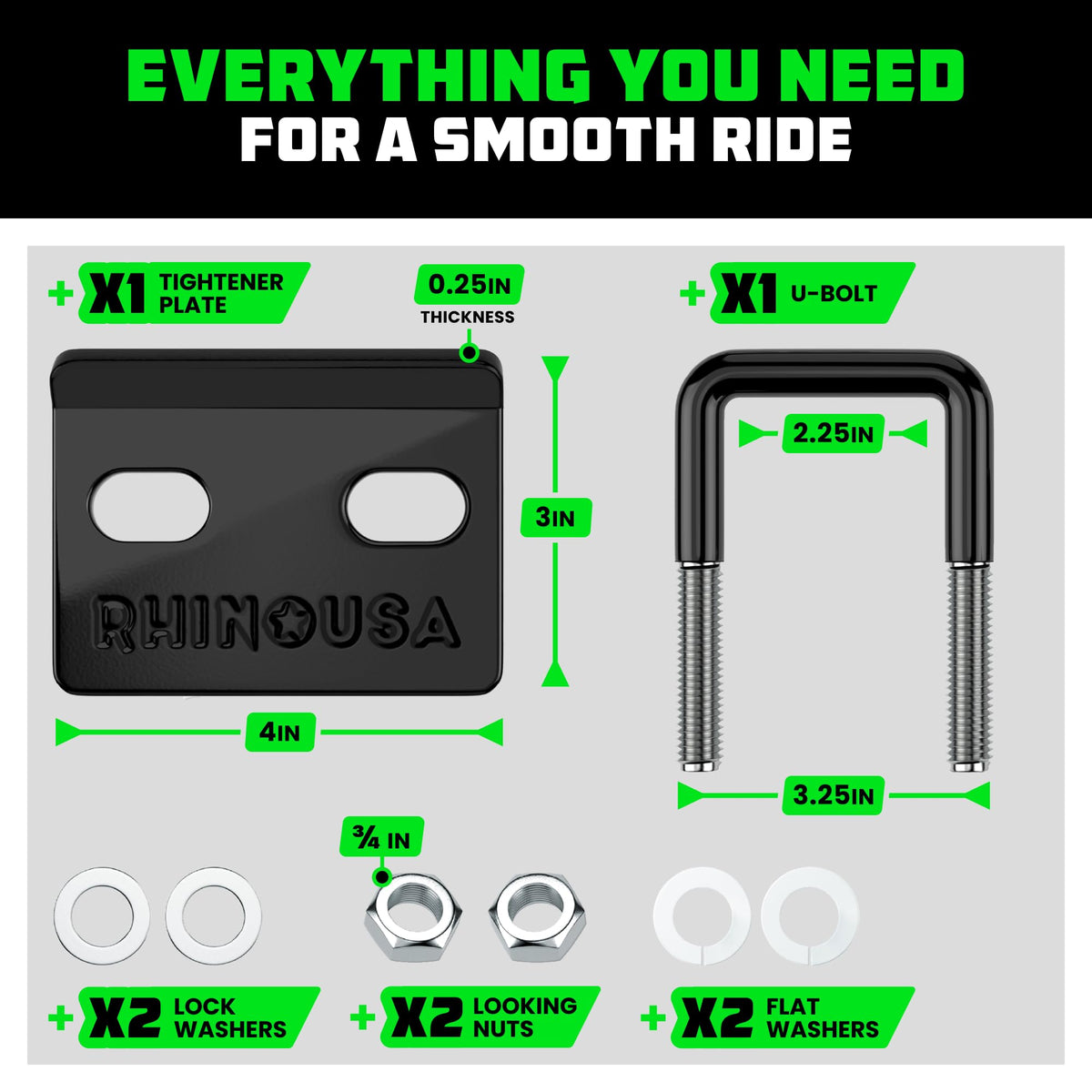 Rhino USA product label and packaging highlighting American owned benefit