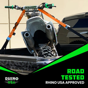 Rhino USA lifestyle shot with trailer setup illustrating easy loading and transport safety