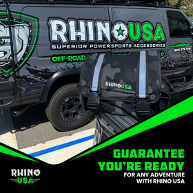 Rhino USA bag placed in truck bed during recovery showing vehicle-ready organization benefit