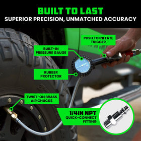 Rhino USA locking chuck image showing secure valve stem hold for hands-free use