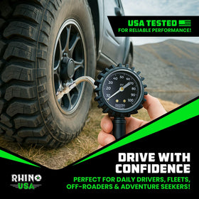 Rhino USA boxed packaging and label showing brand support and warranty