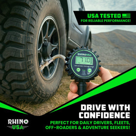 Rhino USA packaging and warranty card showing lifetime replacement support