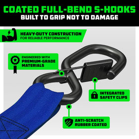 Rhino USA padded handle action demonstrating comfortable ratcheting with reduced fatigue