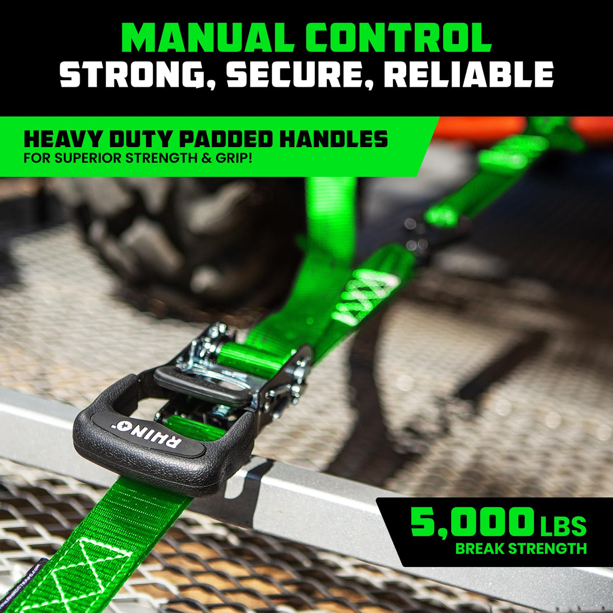 Rhino USA ratchet close-up showing zinc plating durability