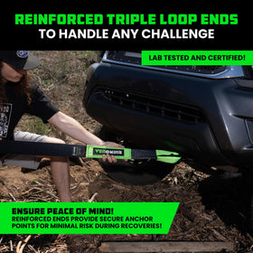 Rhino USA reinforced loop detail showing durable stitching and wear protection