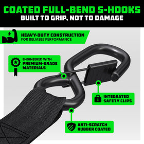 Rhino USA coated S-hook detail highlighting corrosion resistance and secure anchoring