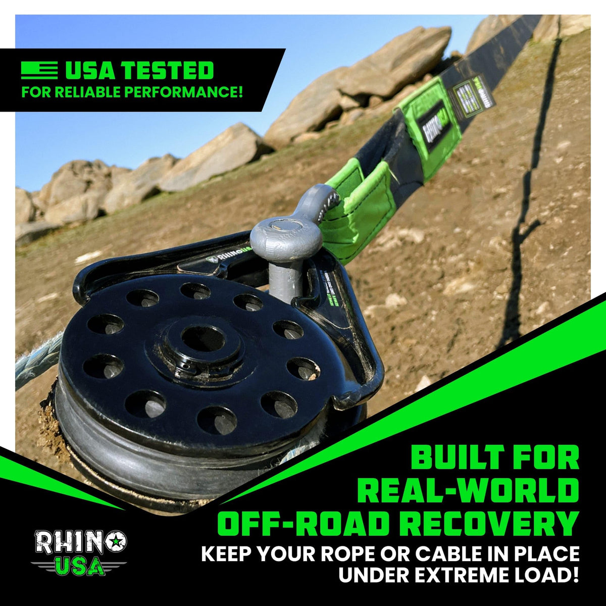 Rhino USA product packaging and label, indicating American owned family-operated brand