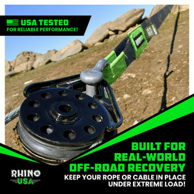 Rhino USA product packaging and label, indicating American owned family-operated brand