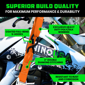 Rhino USA soft loop close-up protecting handlebars without scratches for peace of mind
