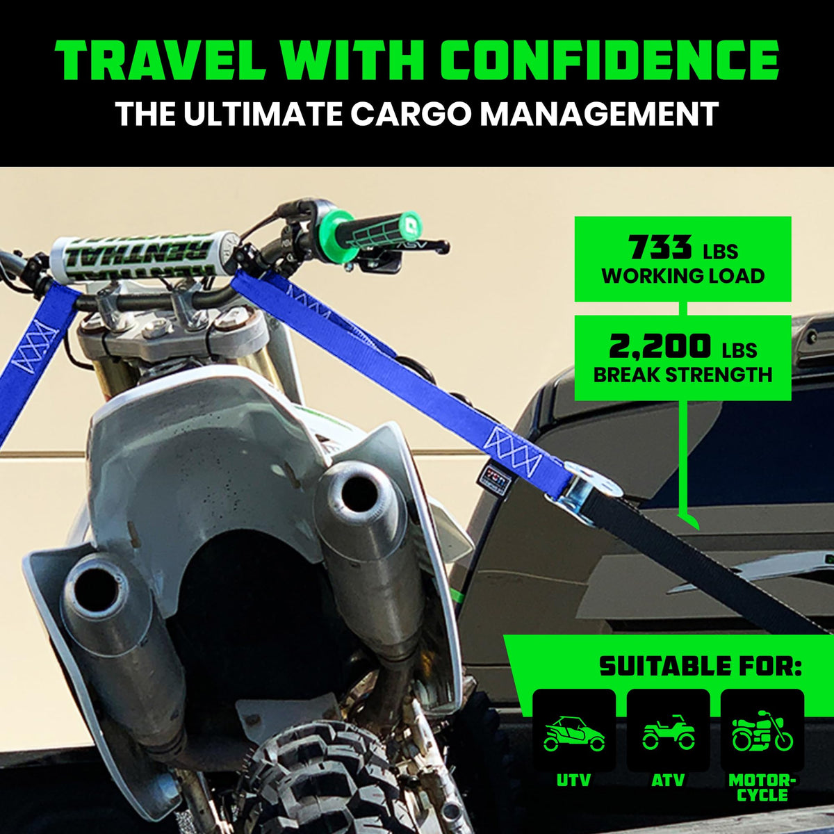 Rhino USA integrated soft loop close-up protecting handlebars and reducing scratches benefit