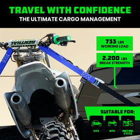 Rhino USA integrated soft loop close-up protecting handlebars and reducing scratches benefit