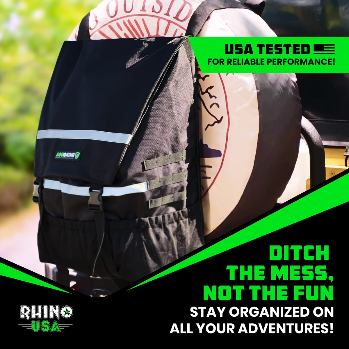 Rhino USA sticker pack and hardware showing included extras and personalization
