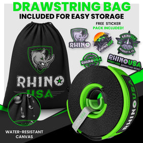 Rhino USA storage bag with strap and accessories showing organized transport benefit