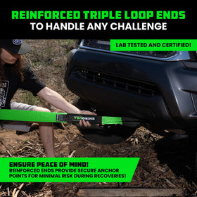 Rhino USA reinforced loop ends showing heavy-duty protection and strength