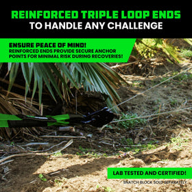 Rhino USA strap wrapped around a tree in use illustrating trunk protection
