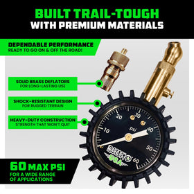 Rhino USA attached to valve stem demonstrating hands-free deflation and convenience