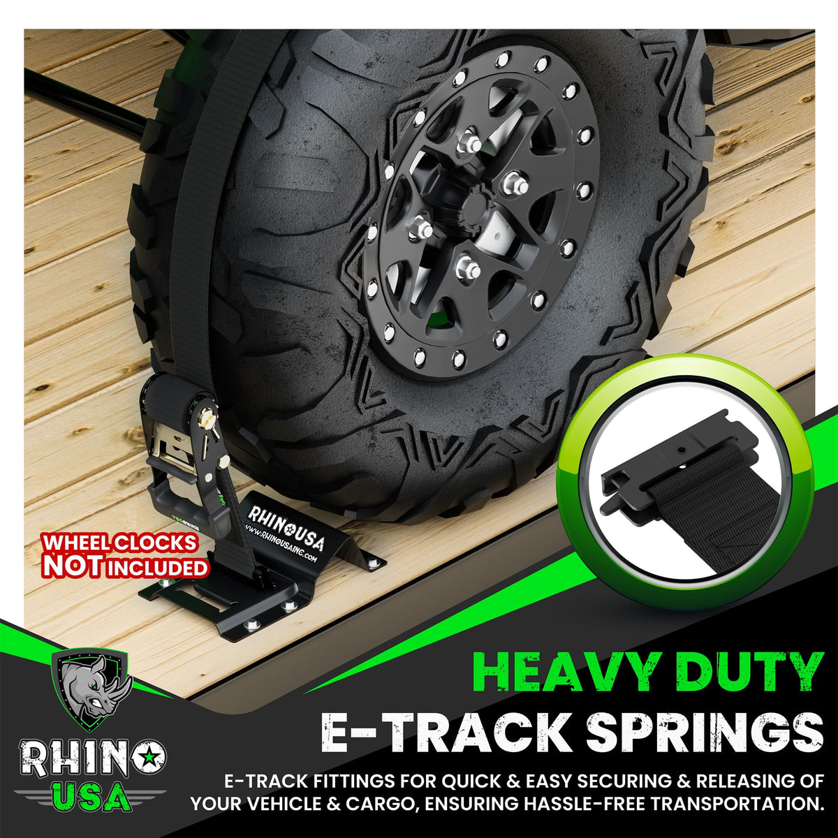 Rhino USA 2-inch webbing texture close-up showing heavy-duty weave for long-lasting strength