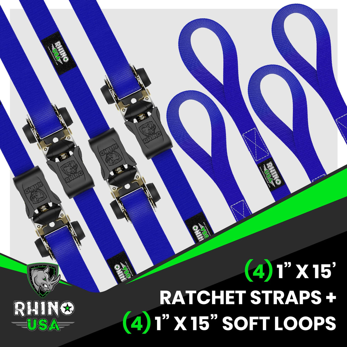 Rhino USA webbing texture close-up demonstrating durable, UV-resistant polyester strength