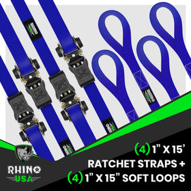 Rhino USA webbing texture close-up demonstrating durable, UV-resistant polyester strength