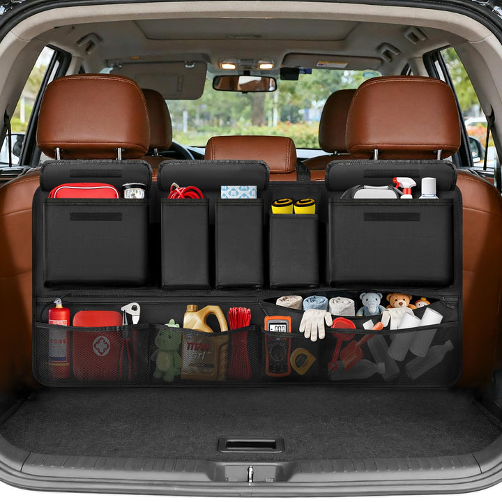 Rhino Valley front view hanging organizer showing tidy storage and quick access
