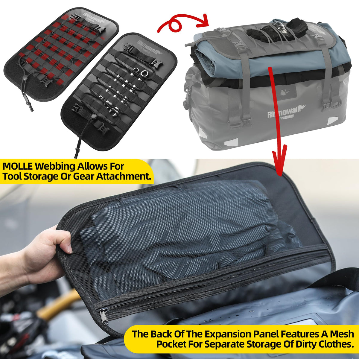 Rhinowalk reinforced base detail displaying tear-resistant durability