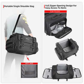 Rhinowalk converted to shoulder bag showing easy off-bike carry