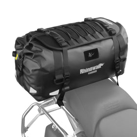 rhinowalk front view 40l tail bag showing compact waterproof storage