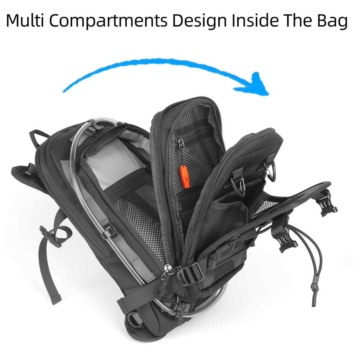 Rhinowalk 1.5L water bladder close-up for easy hydration