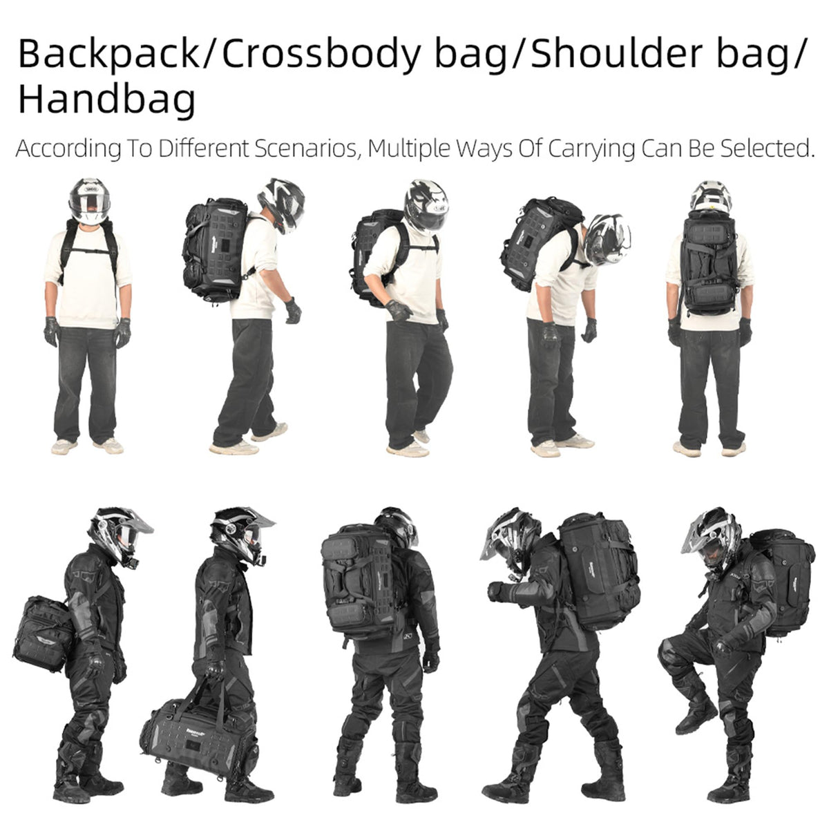 Rhinowalk internal pockets including 14-inch laptop sleeve and wet-dry separation