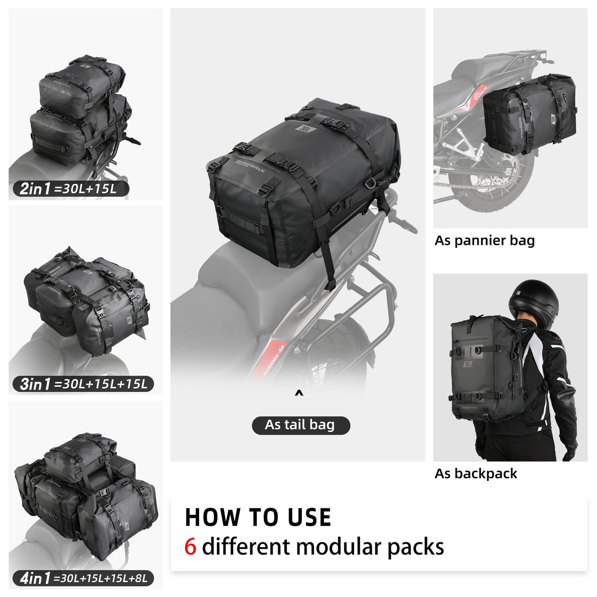Rhinowalk modular buckle connections showing quick assembly convenience