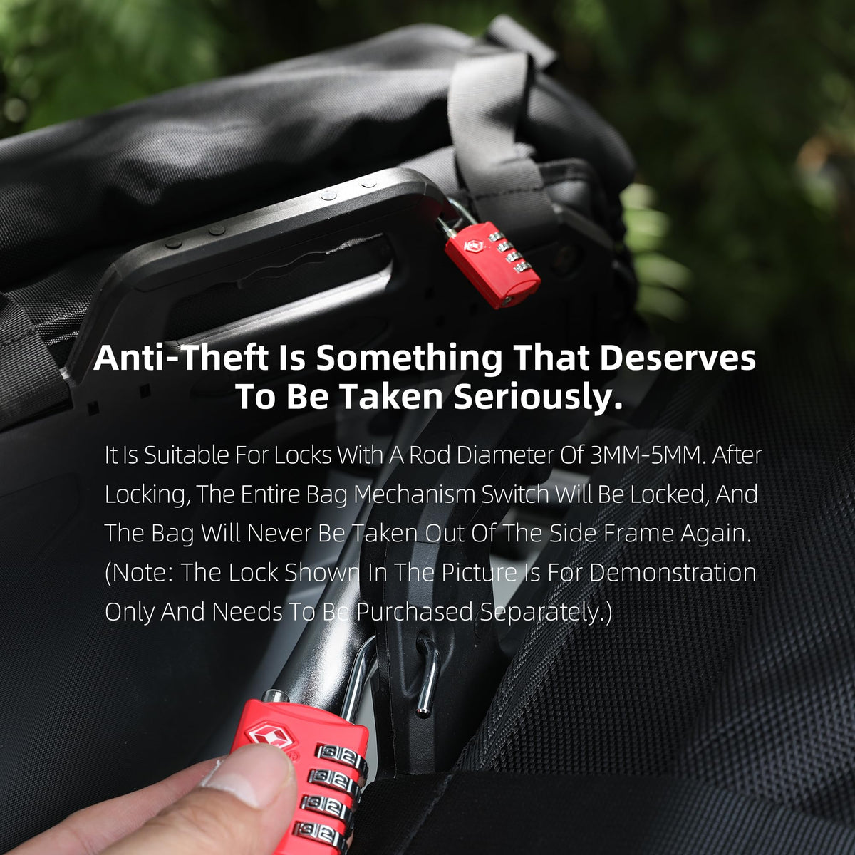 Rhinowalk saddlebag on scenic road trip conveying adventure-ready storage