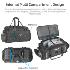 Rhinowalk close-up of MOLLE webbing and attachment points for modular accessories