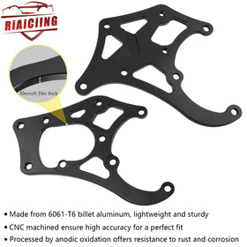 RiAiCiING bracket with Sanden compressor mounted demonstrating space-saving layout