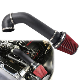 RiAiCiING intake front view showing 4-inch tube and mounting, highlights fitment benefit
