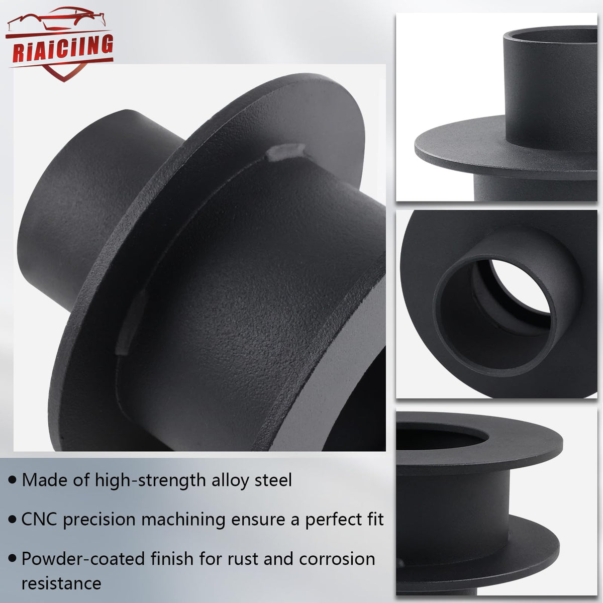 RiAiCiING sound isolator under spring reducing road noise and preserving ride comfort