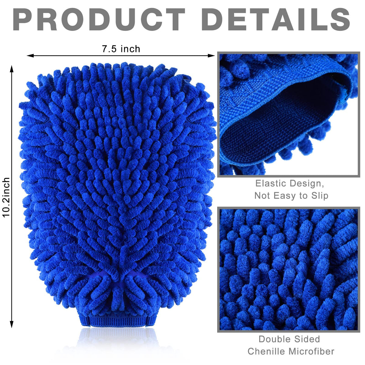 Riakrum chenille fiber close-up showing plush strands for gentle cleaning