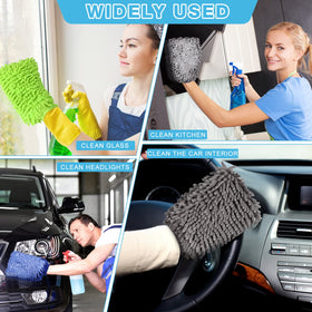 Riakrum mitt used in driveway wash scene offering efficient sud retention