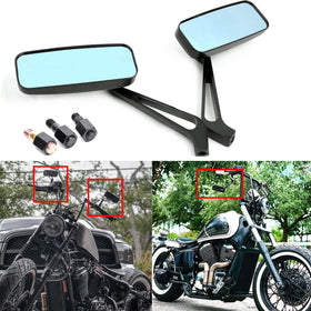 Rich Choices side profile showing adjustable mirror stem and compact low-profile fit
