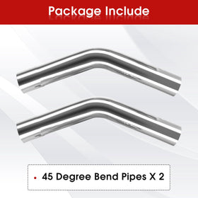 Richeer side profile of 45° bend showing mandrel-bend flow-preserving benefit